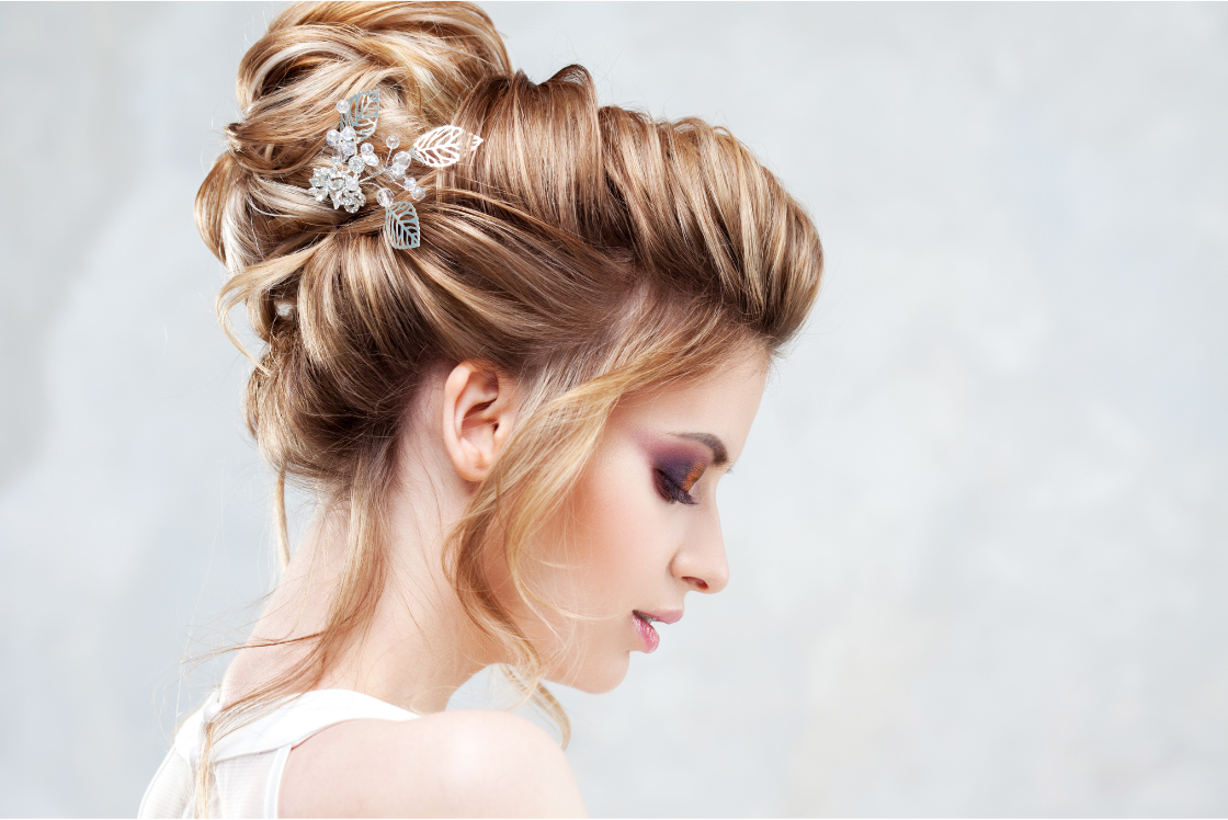 Wedding hair styling